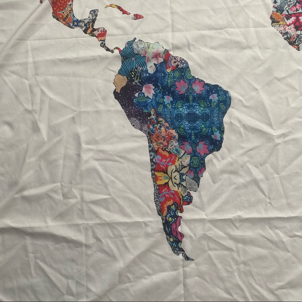 Patterned World Tapestry - Picture 3 of 4